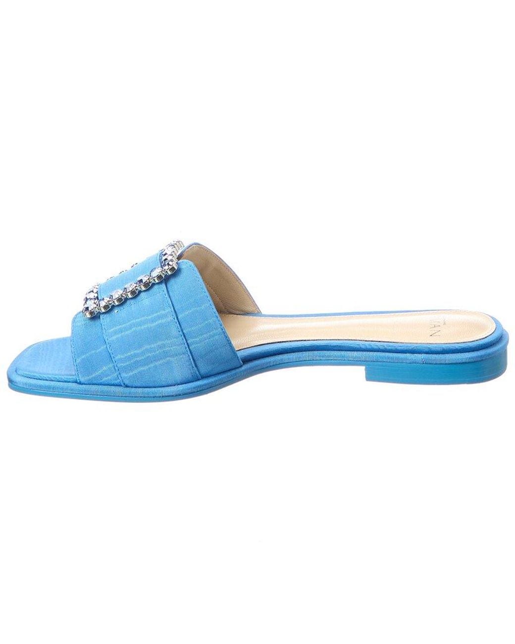 Alexandre Birman Blue Aria Grosgrain Sandal