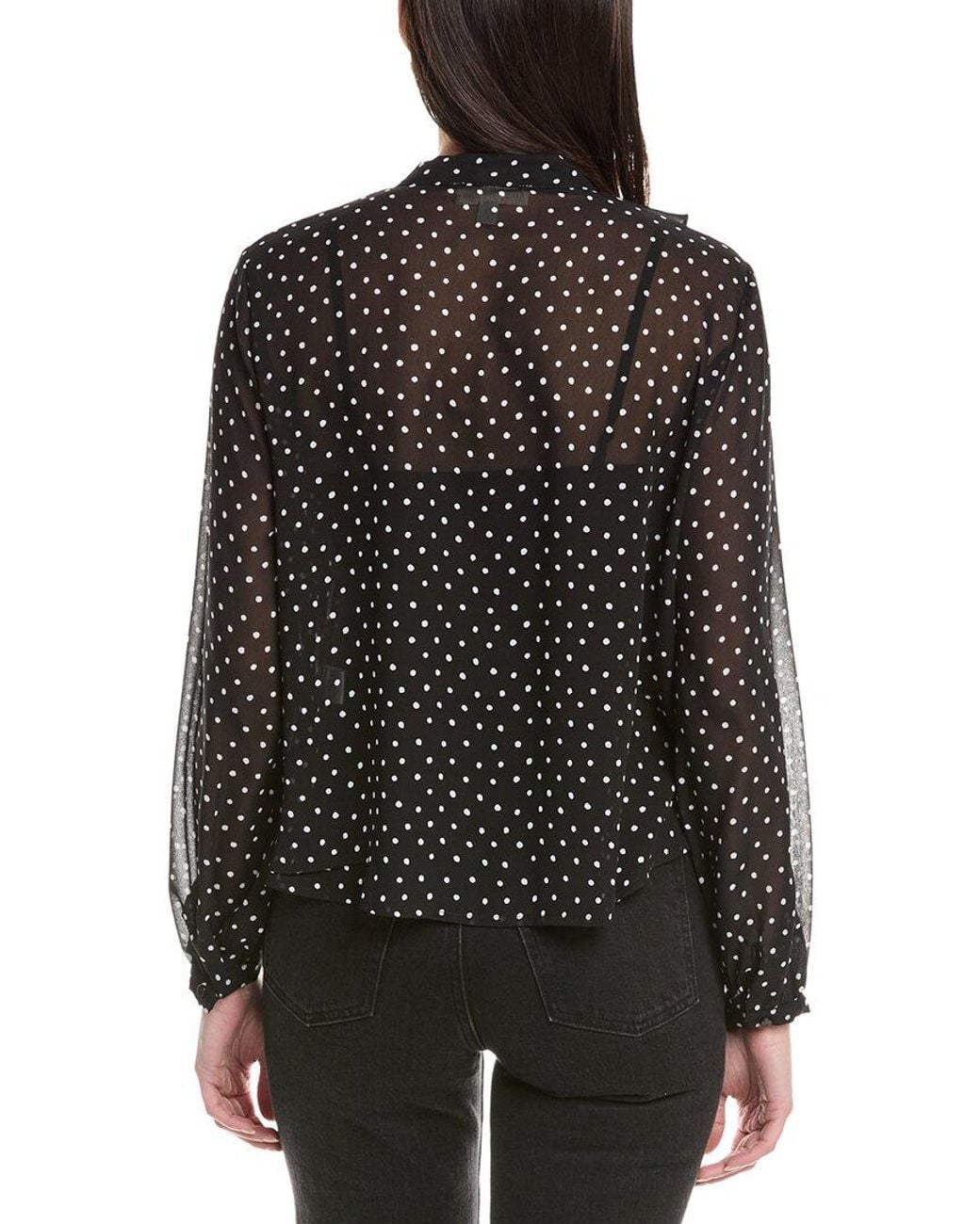 To My Lovers Black Dot Blouse