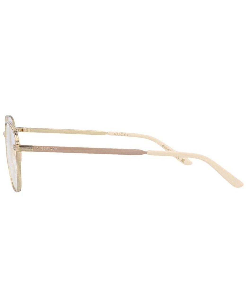 Gucci White Saint Laurent 51Mm Optical Frames