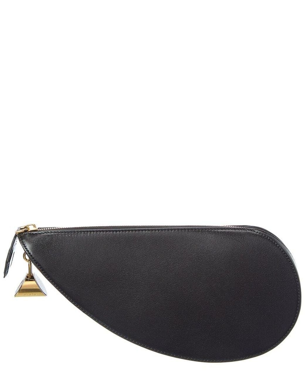 Alaïa Gray Alaïa Le Demi Coeur Leather Clutch