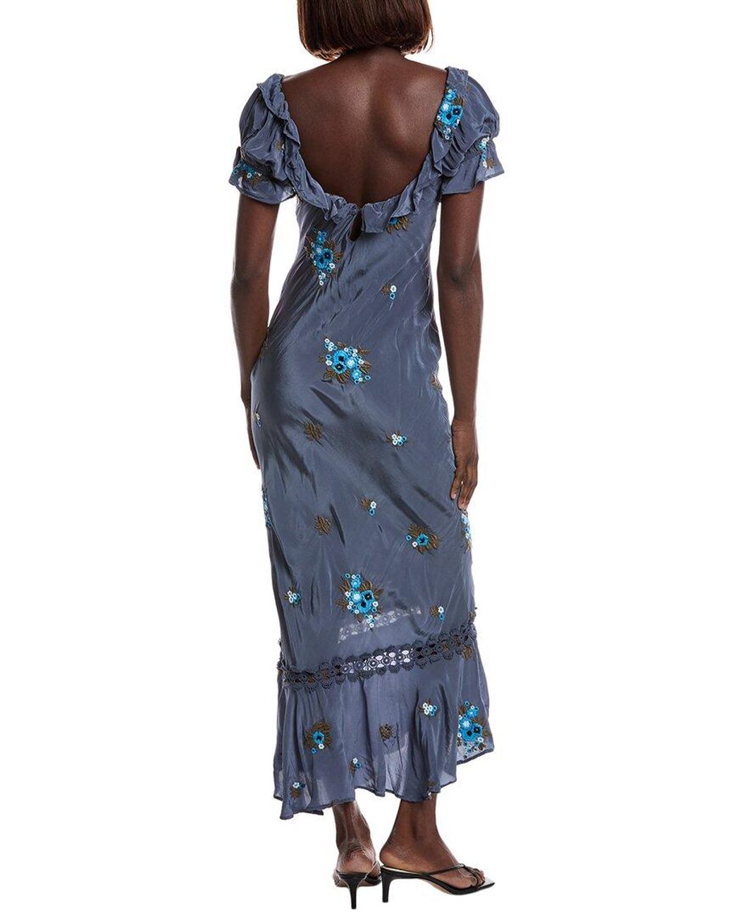 Free People Blue Bali Santa Cruz Dress