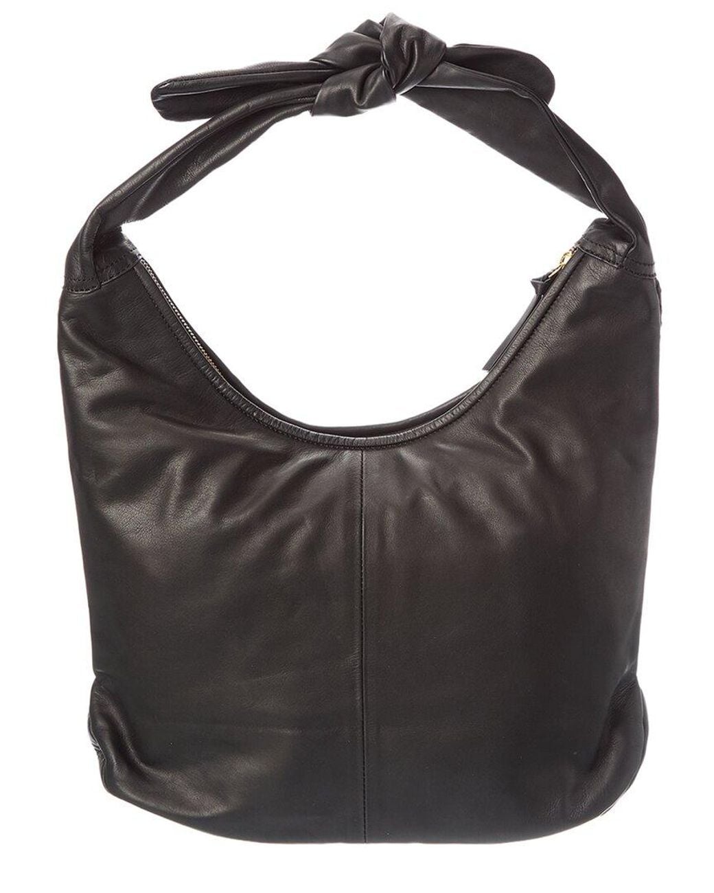 Rafe New York Black Sue Leather Hobo Bag