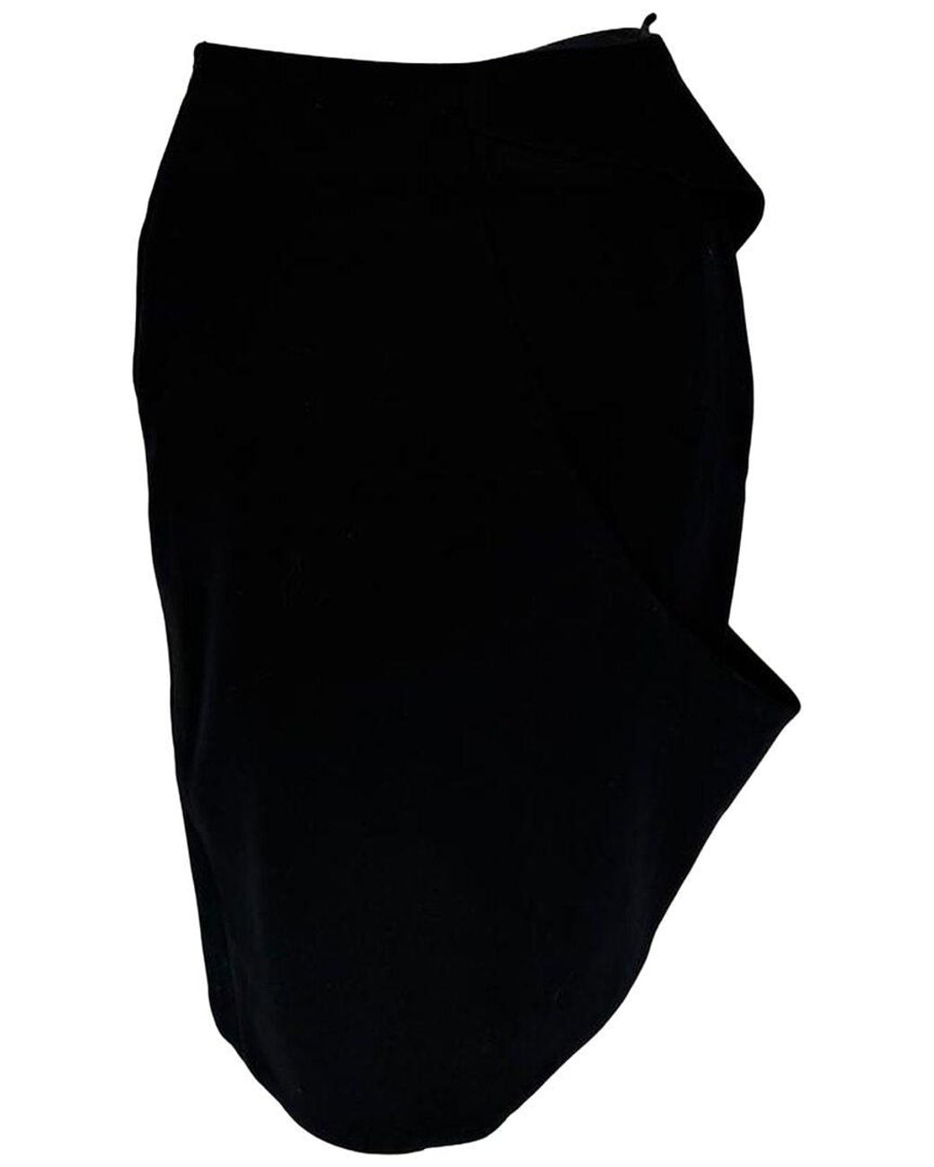 Givenchy Black Draped Pencil Skirt, Size Eu (Authentic Pre-Loved)