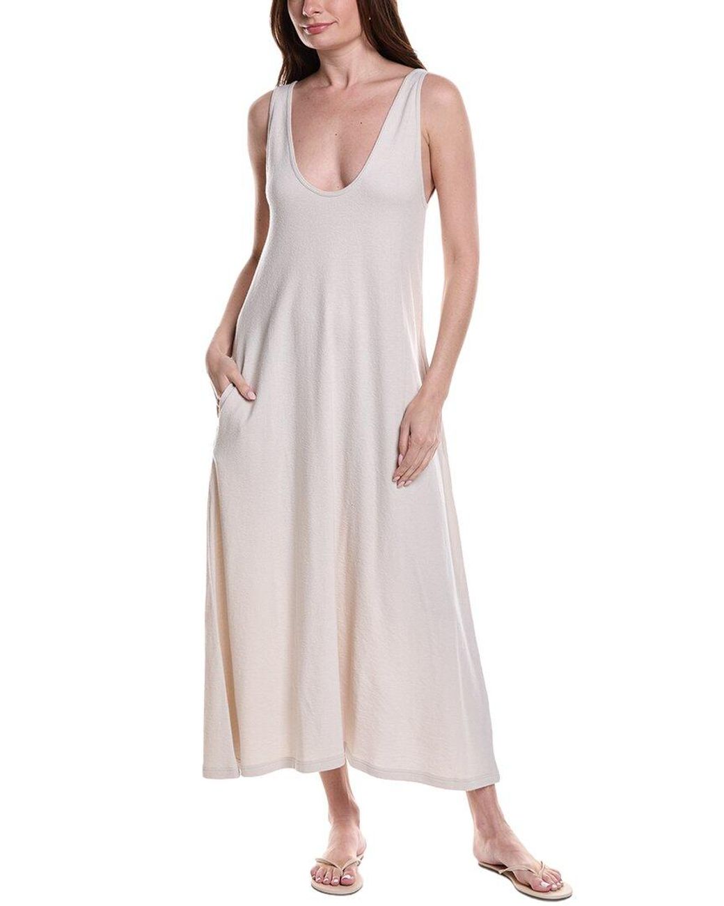 ATM Pink Scoop Neck Tank Dress