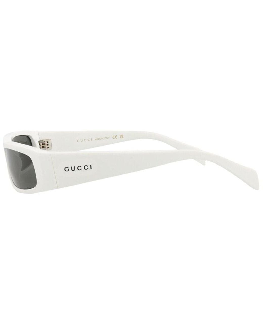Gucci White 58Mm Sunglasses for men