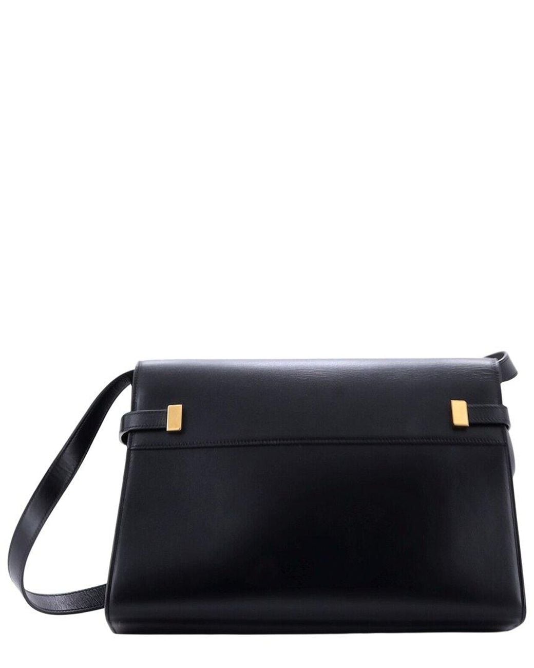 Saint Laurent Black Leather Manhattan Shoulder Bag Medium (Authentic Pre- Loved)