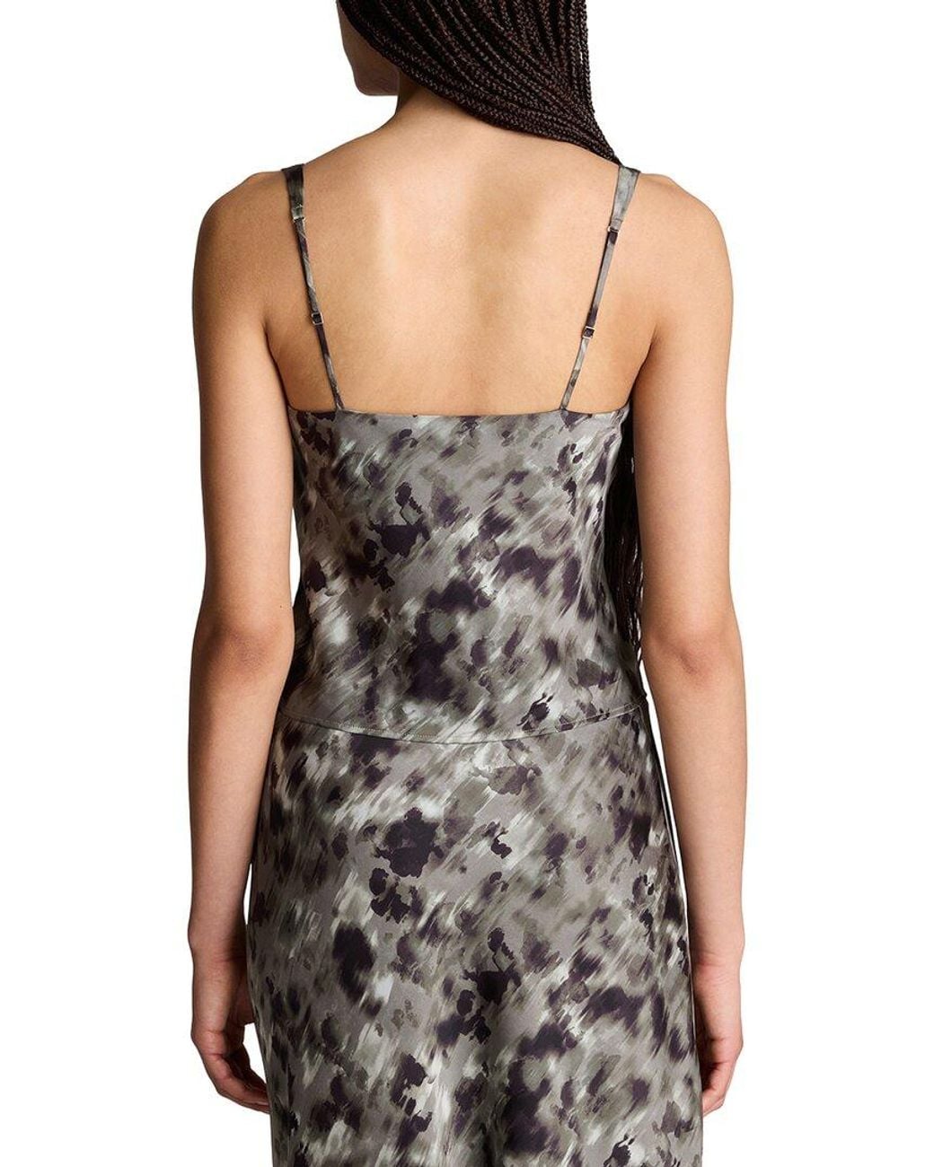 Kenneth Cole Black Cowl Neck Cropped Cami