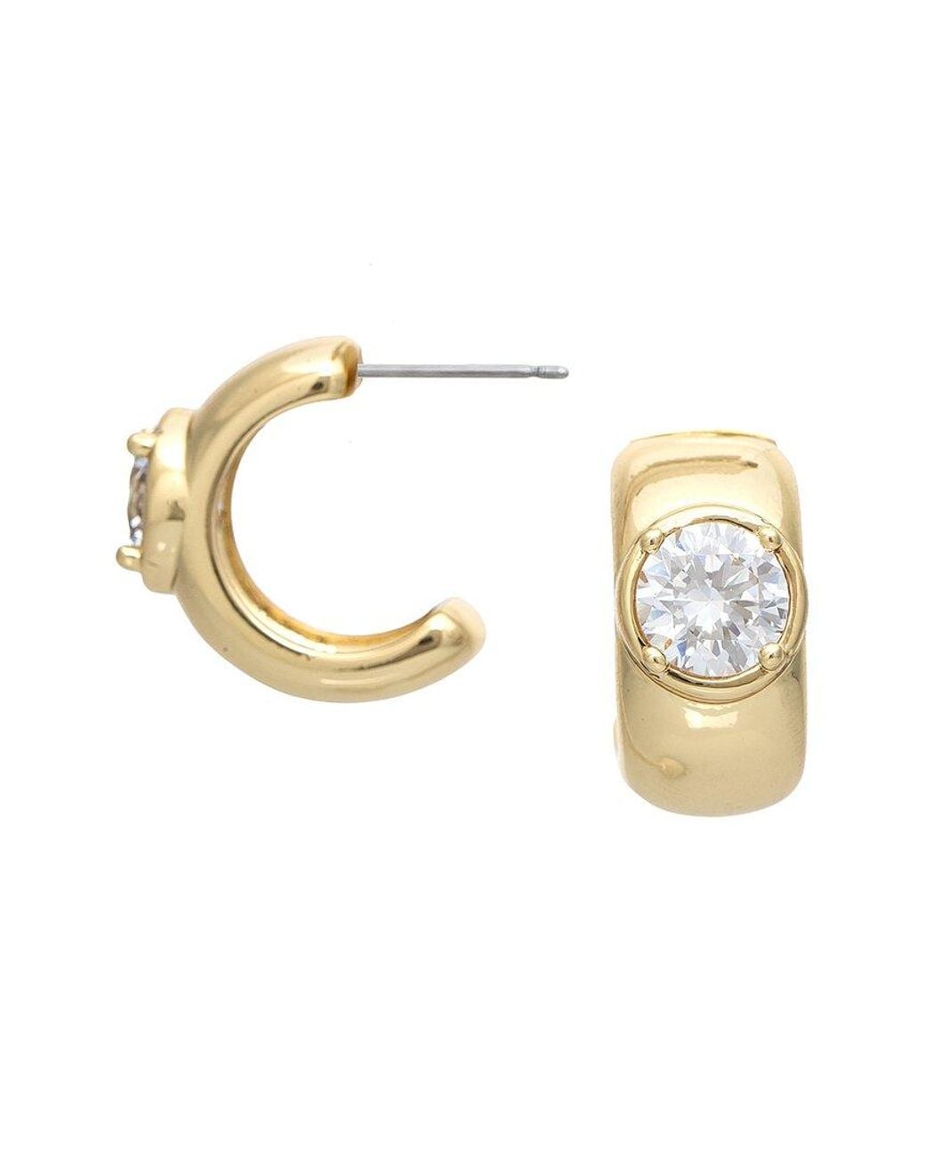 Rivka Friedman Metallic 18K Plated Cz Earrings