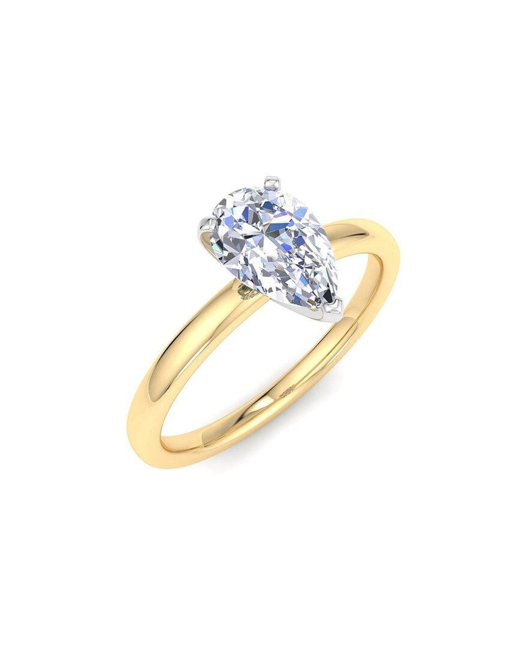 SuperJeweler Metallic 14K 1.00 Ct. Tw. Lab-Grown Diamond Ring