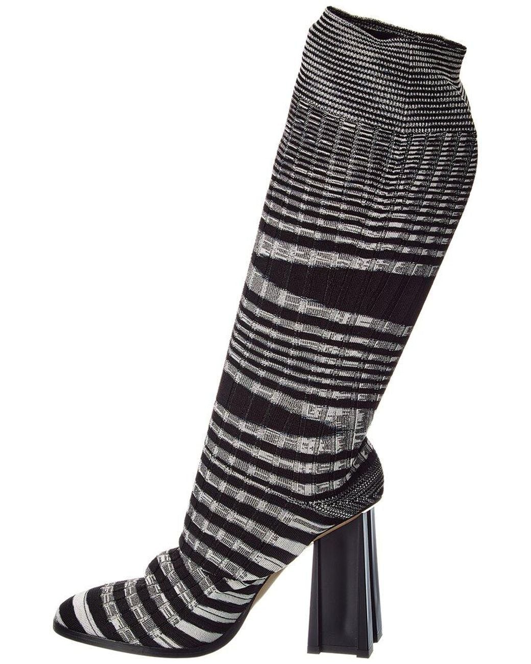 Missoni Purple Knit Boot