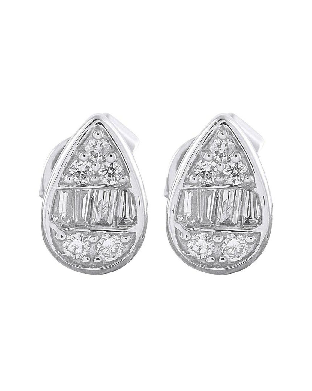 Diamond Select Cuts Gray 14K 0.35 Ct. Tw. Diamond Earring