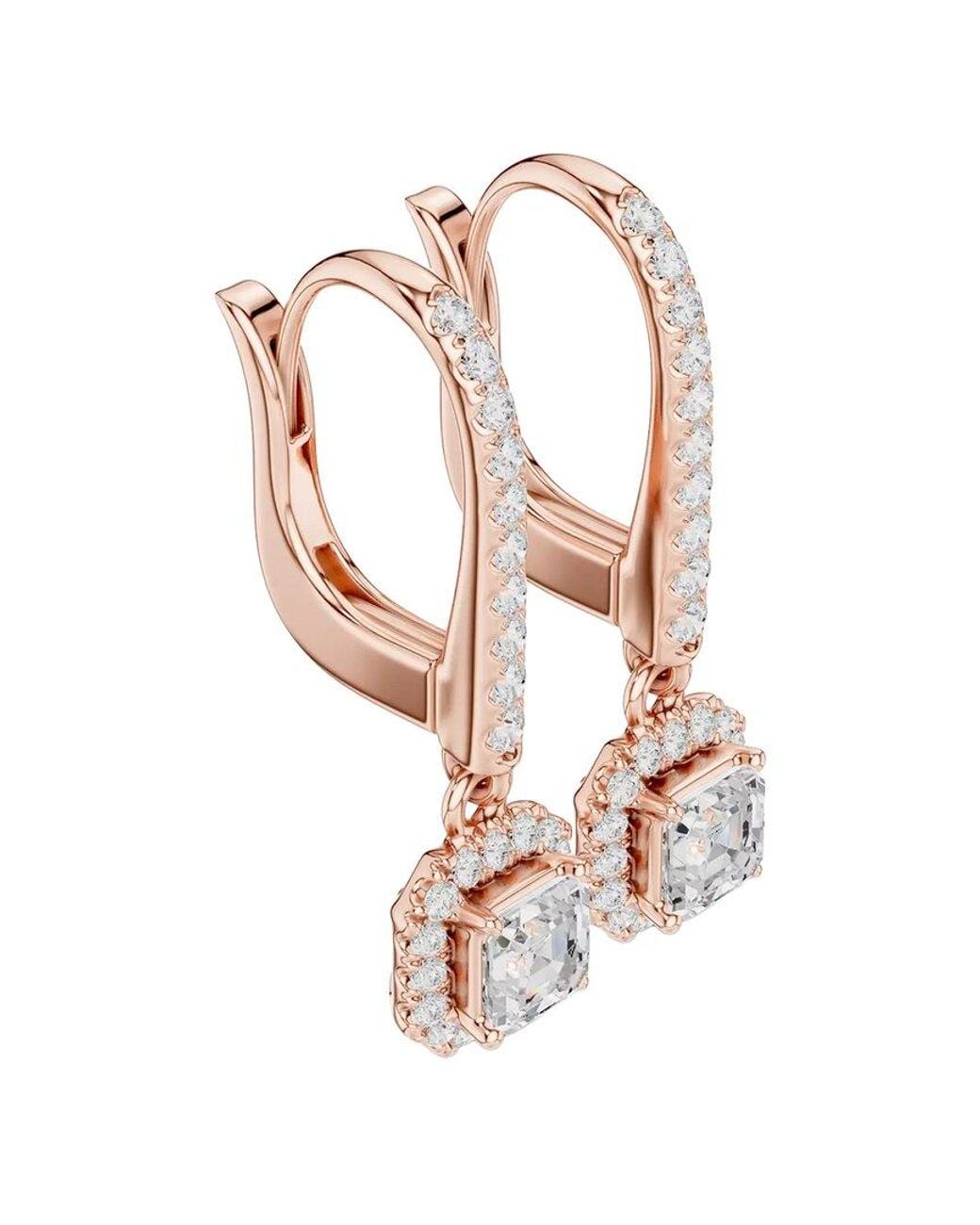 Lab Grown Diamonds White 14K Rose 0.85 Ct. Tw. Lab-Grown Diamond Earrings