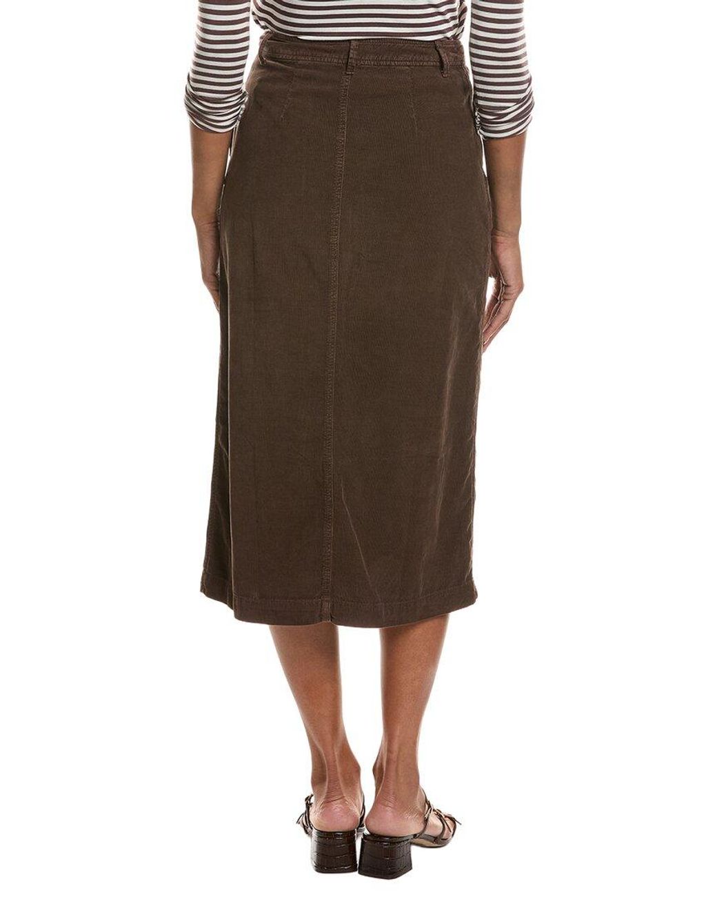 Velvet By Graham & Spencer Brown Fia Corduroy Skirt