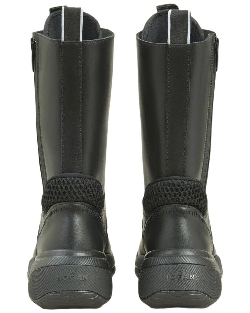 Hogan Black Interaction Leather Boot