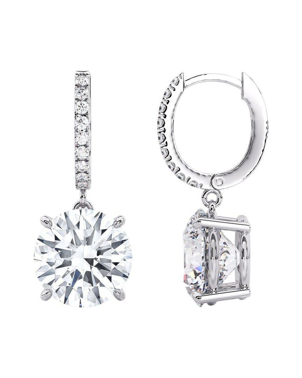Lab Grown Diamonds White 14K 3.50 Ct. Tw. Lab-Grown Diamond Earrings