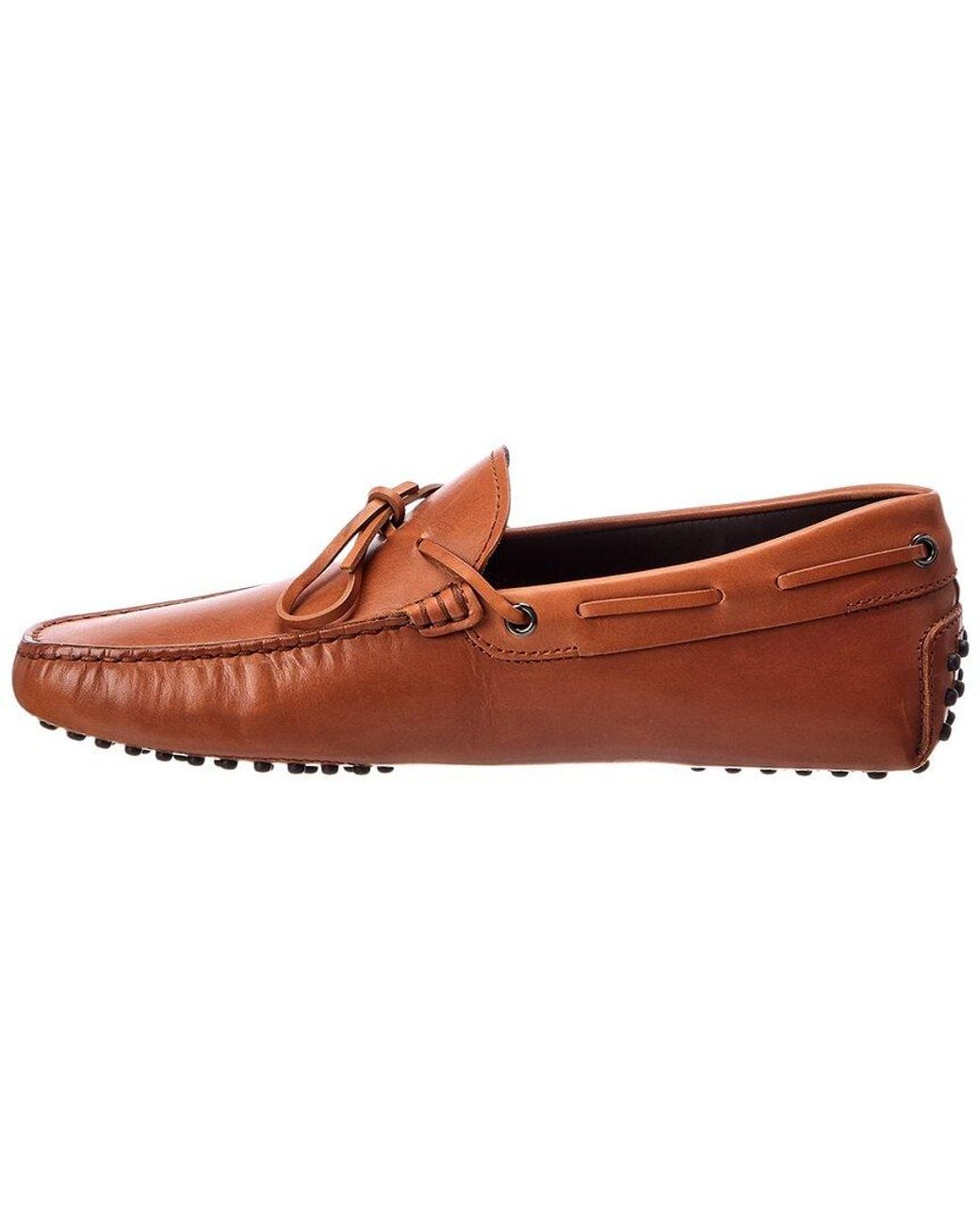 Tod's Brown Leather Driver for men