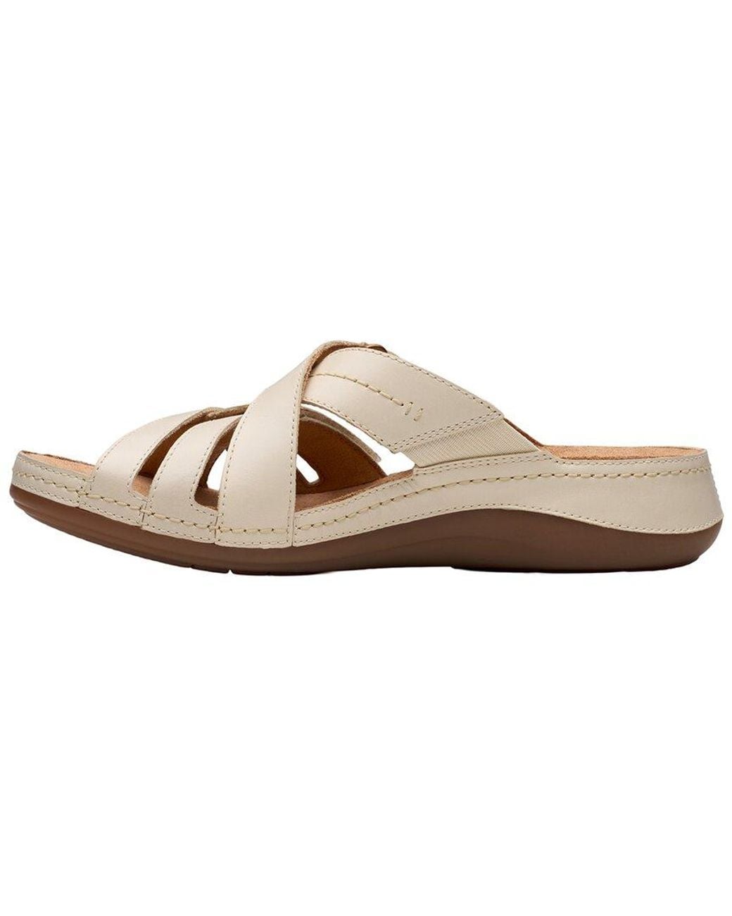 Clarks Multicolor Cecily Leather Slide