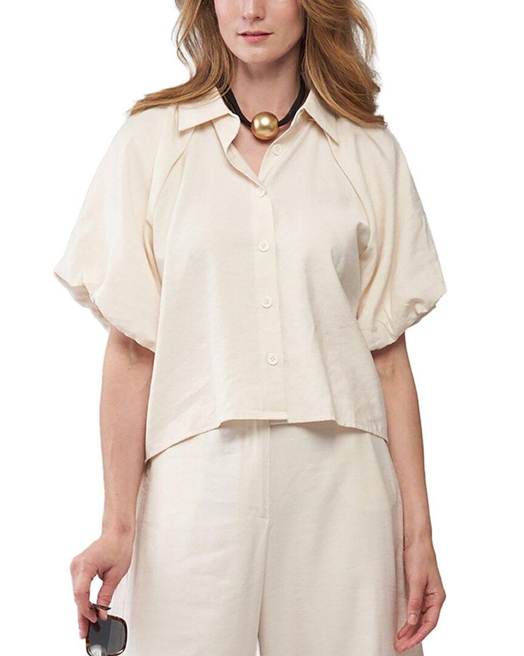 INSIGHT NEW YORK Natural Novelty Top