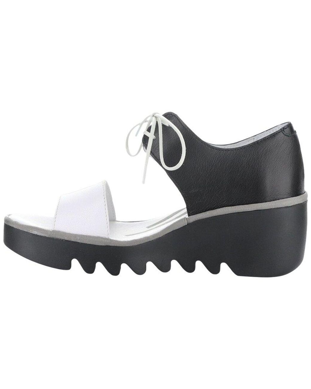 Fly London White Bilu Leather Sandal