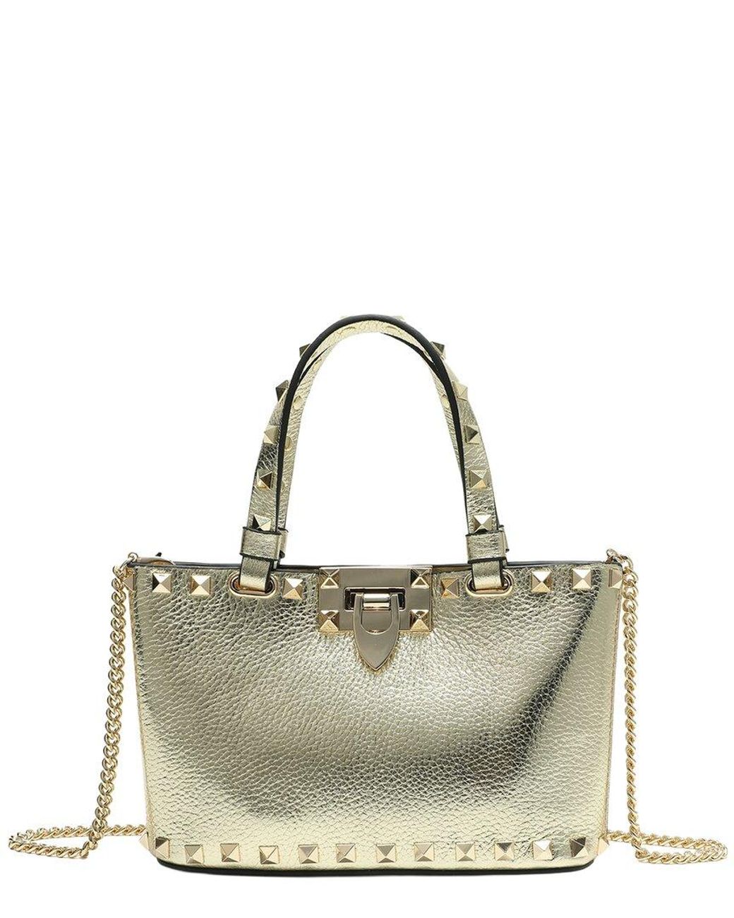 Tiffany & Fred Paris Metallic Studded Leather Crossbody