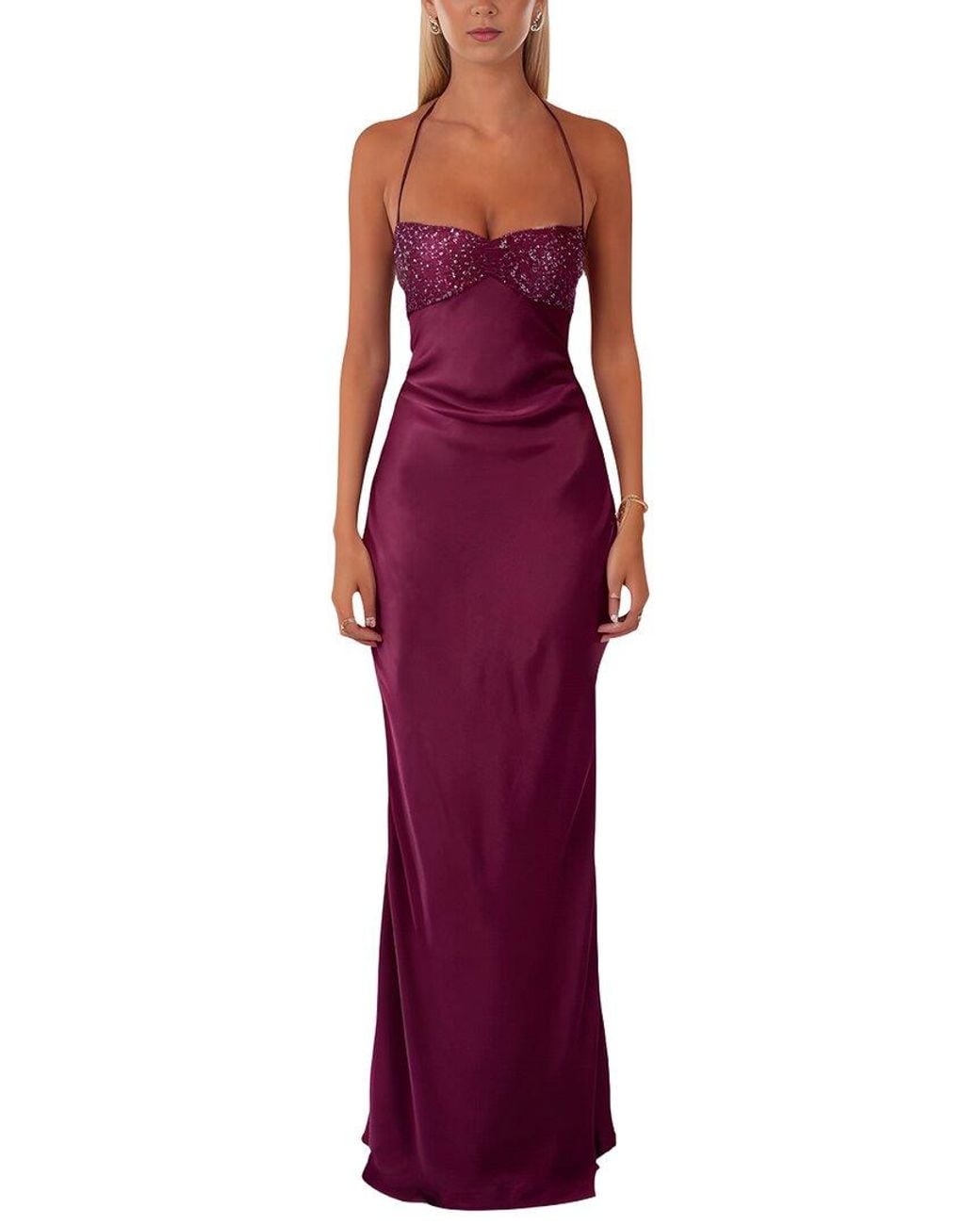 LOEY Purple Maxi Dress