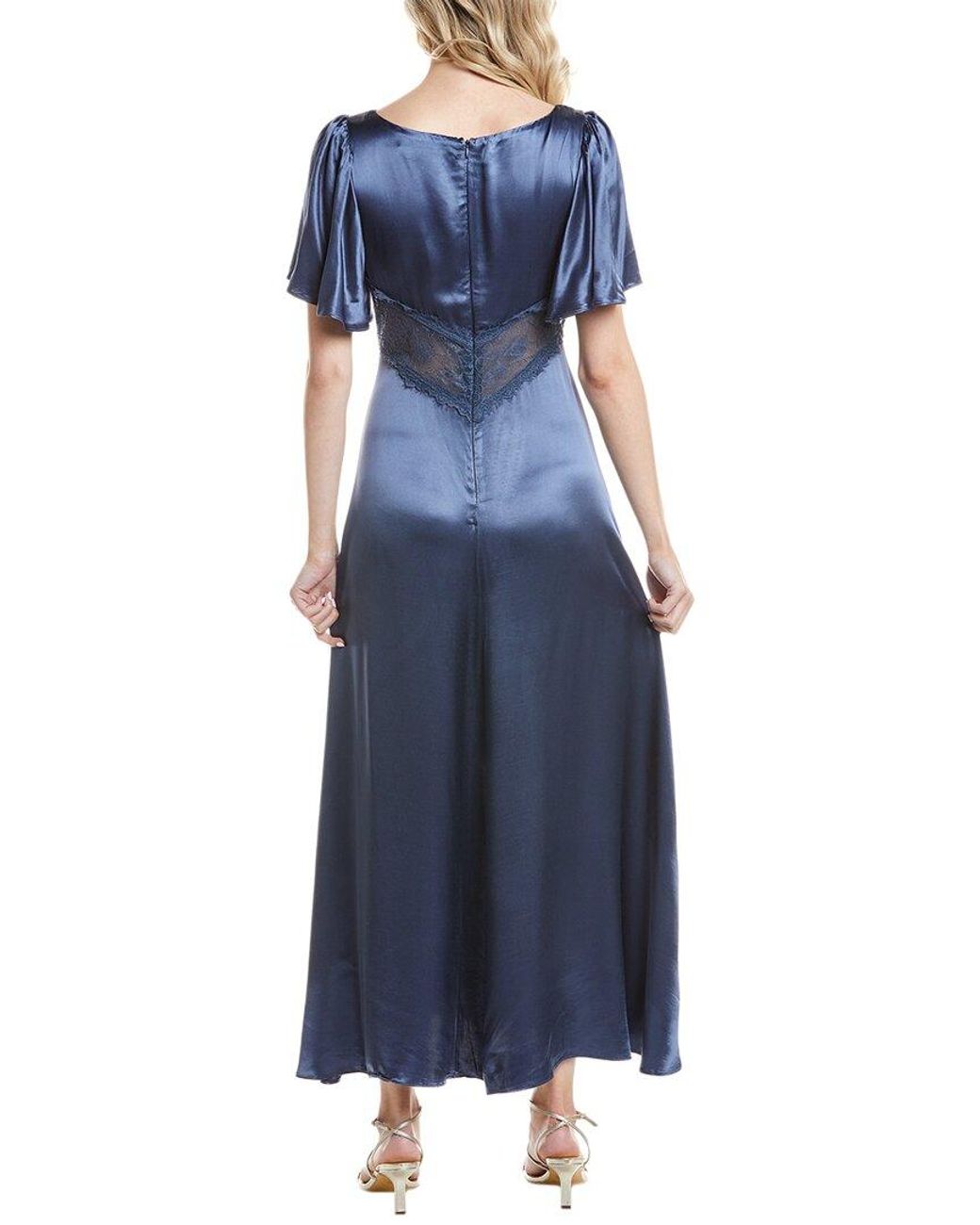 Astr Blue Aurelia Maxi Dress