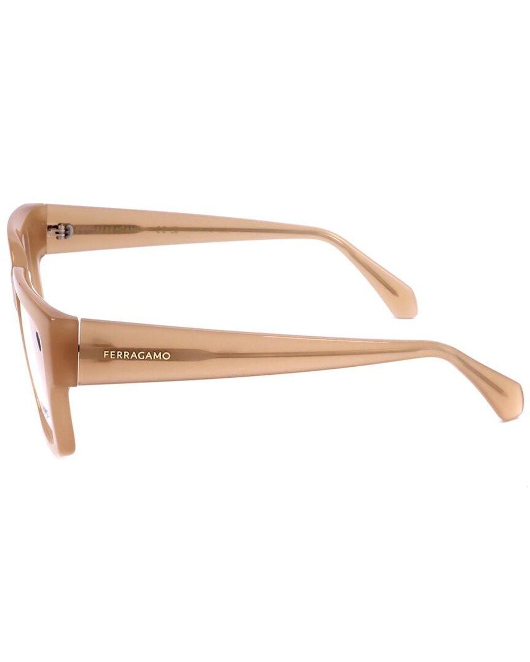 Ferragamo White Sf2975 53Mm Optical Frames