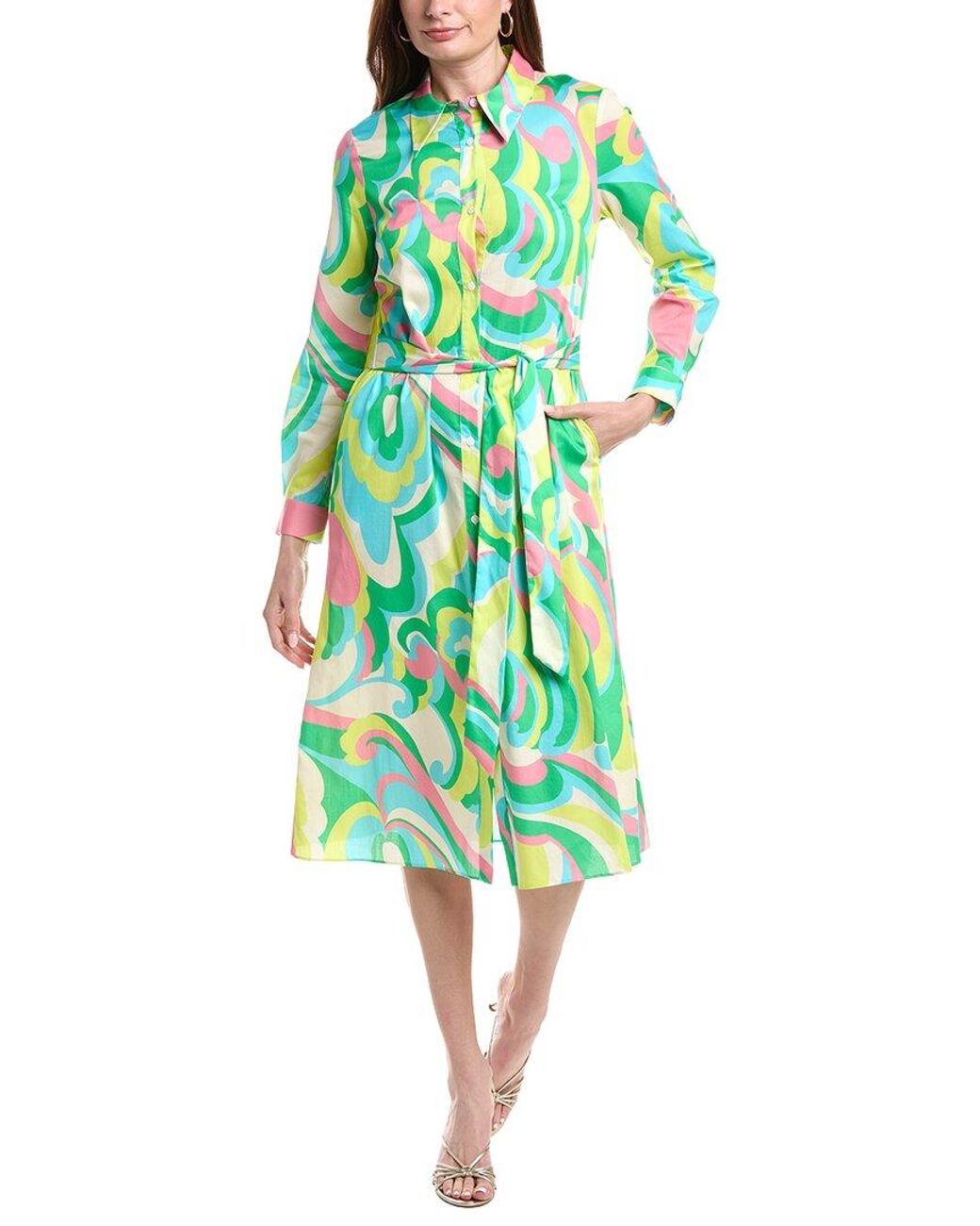 FLORA BEA NYC Green Medora Shirtdress