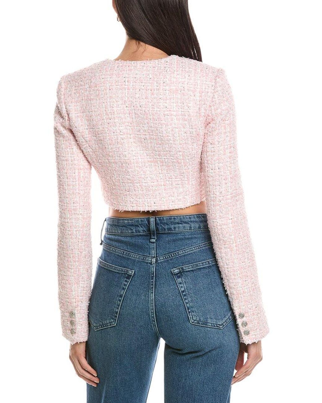 GUIZIO Blue Colette Tweed Jacket