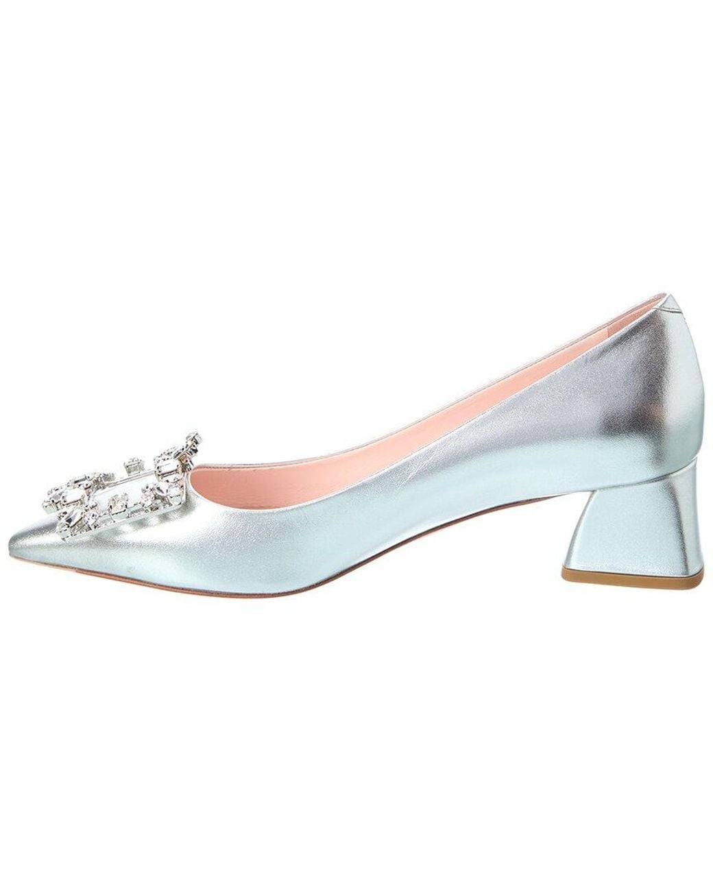 Roger Vivier White Leather Pump