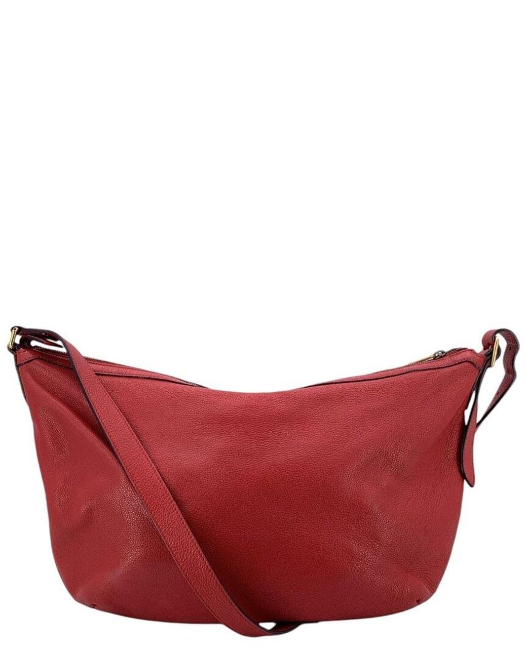 Gucci Red Leather Half Moon Hobo (Authentic Pre-Loved)