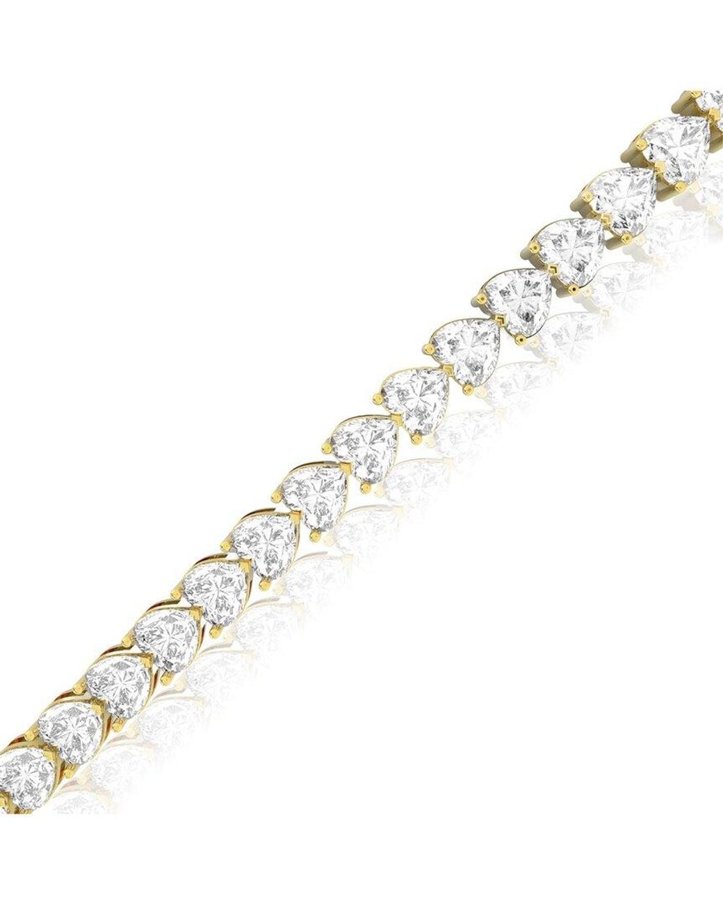 Amairah Metallic 14K 15.00 Ct. Tw. Lab-Grown Diamond Tennis Bracelet