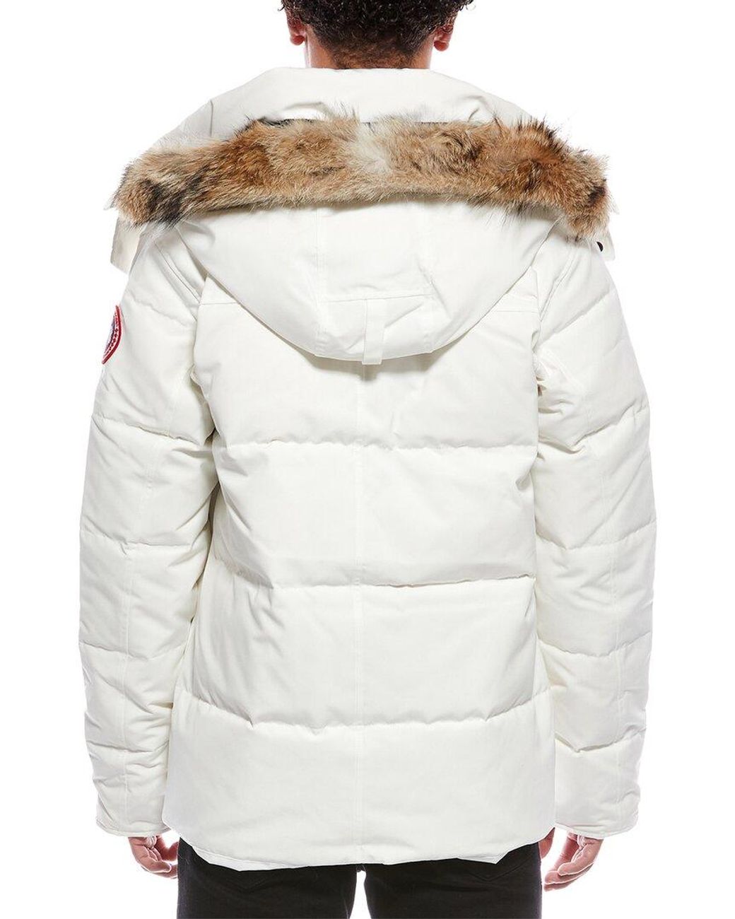 Canada Goose White Wyndham Down Jacket for men