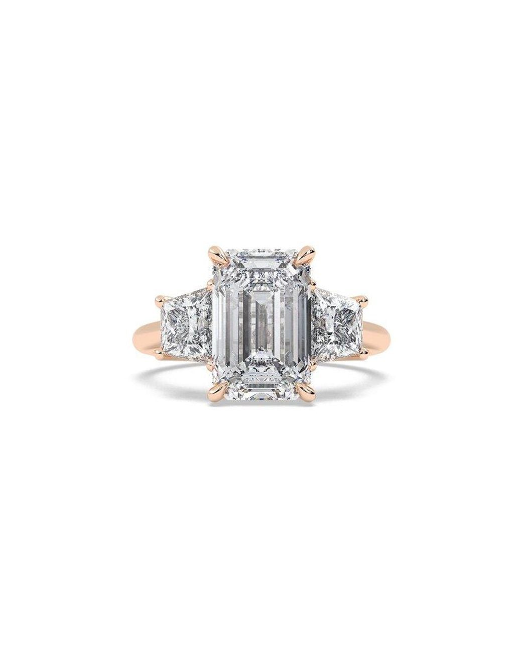 Lab Grown Diamonds White 14K Rose.40 Ct. Tw. Lab-Grown Diamond Ring