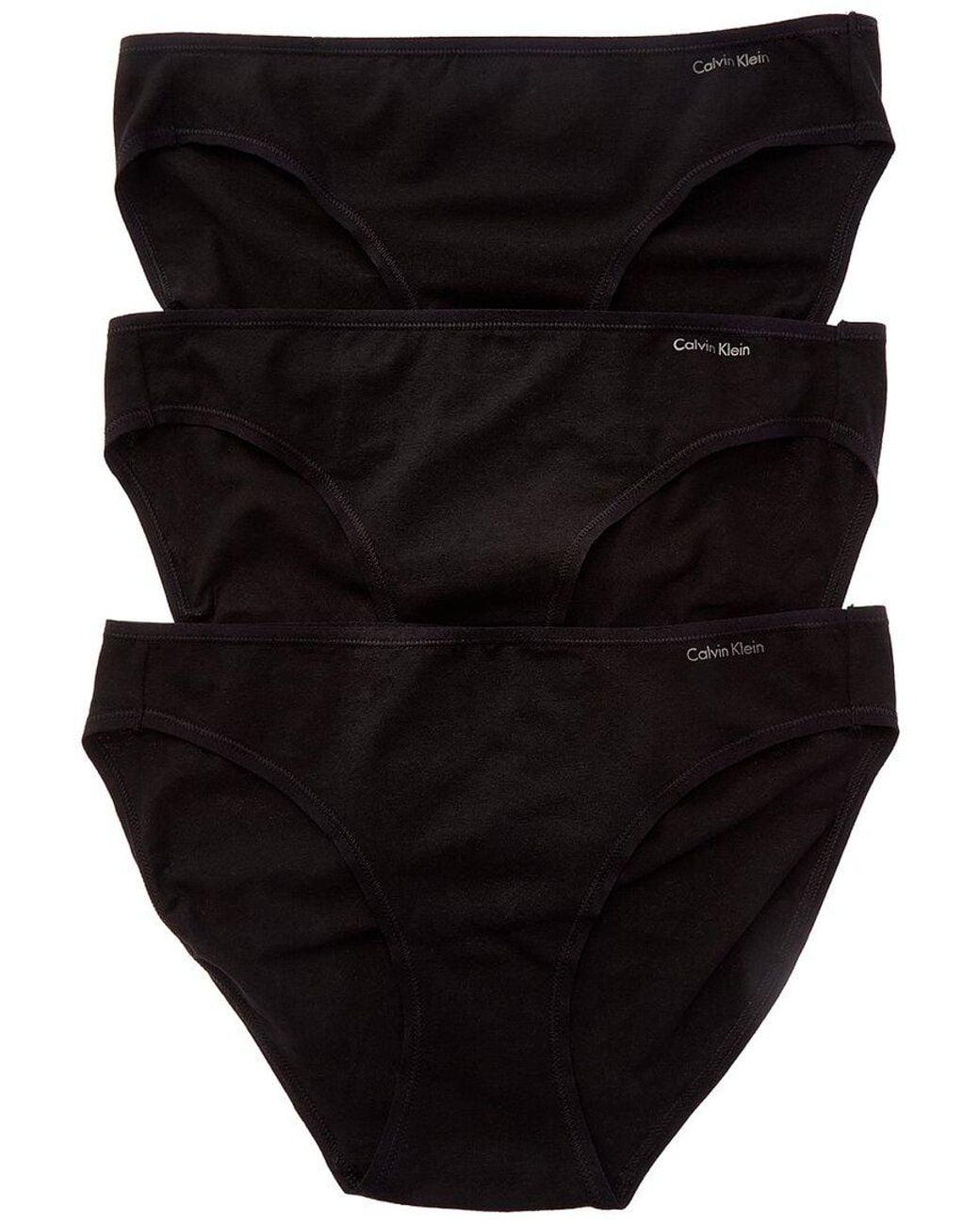 Calvin Klein Black 3Pk Form Bikini