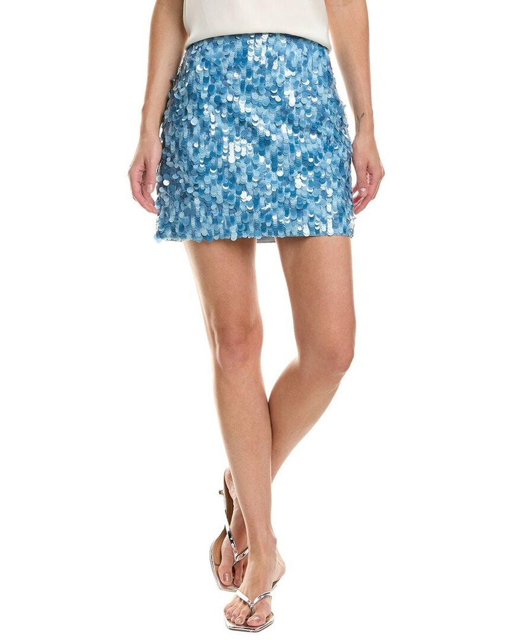 MILLY Blue Modern Mini Skirt