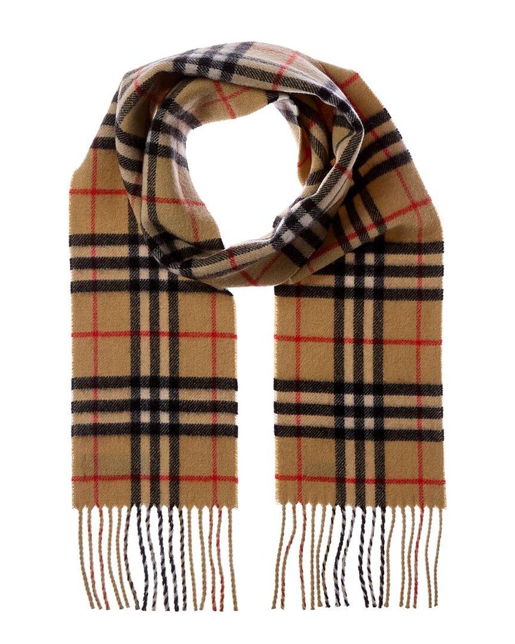 Burberry Metallic Check Cashmere Scarf