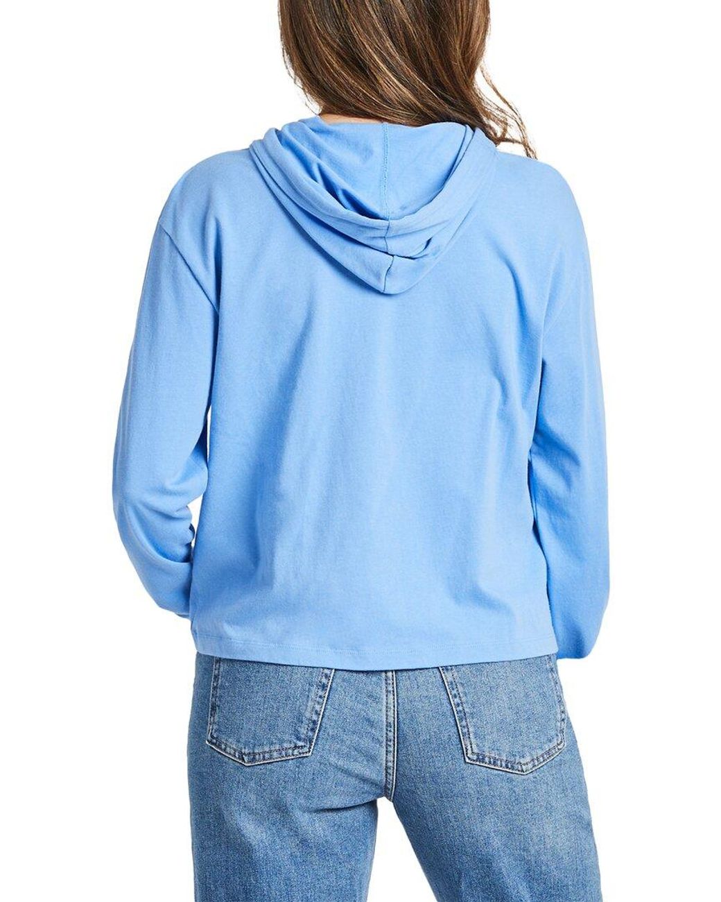Life Is Good. Blue Boxy Hoodie
