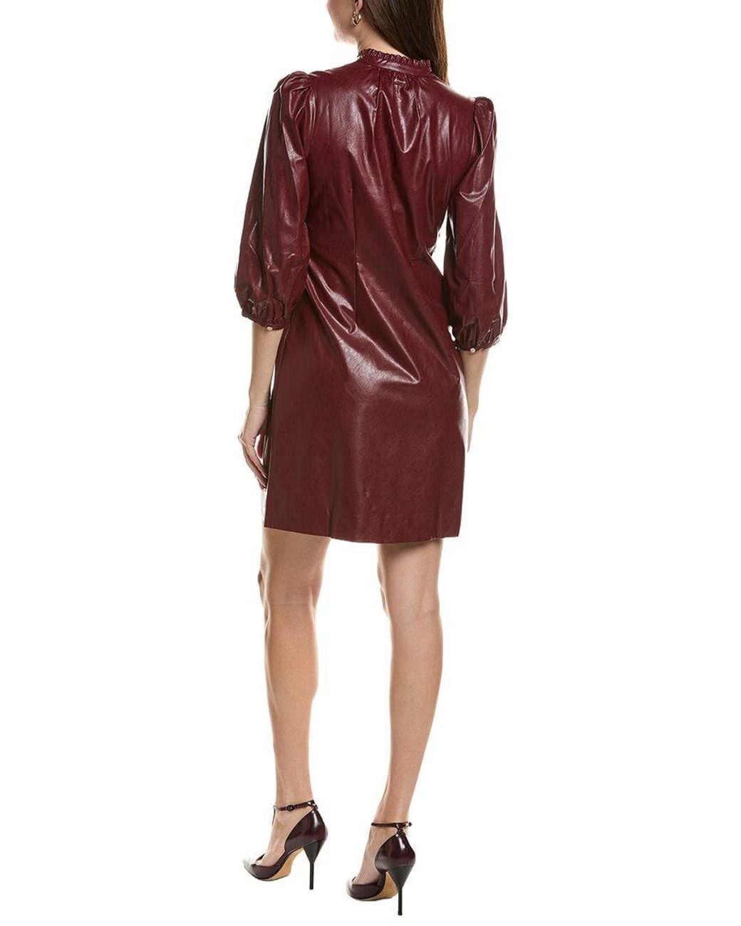 tyler boe Red Sherri Vegan Leather Dress