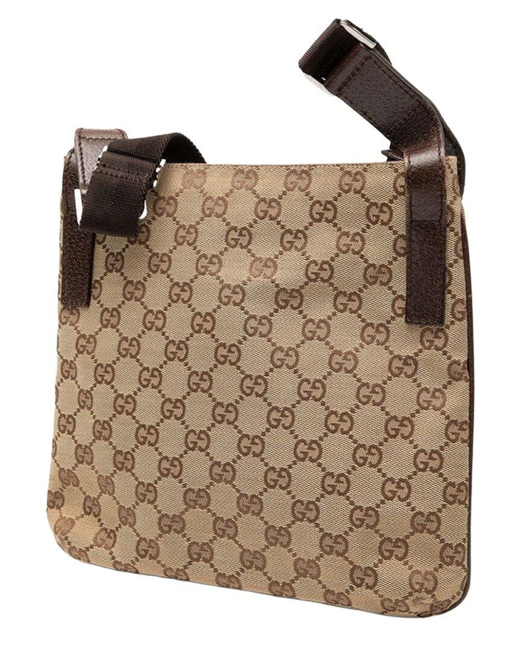 Gucci Brown Gg Canvas Crossbody (Authentic Pre-Loved)