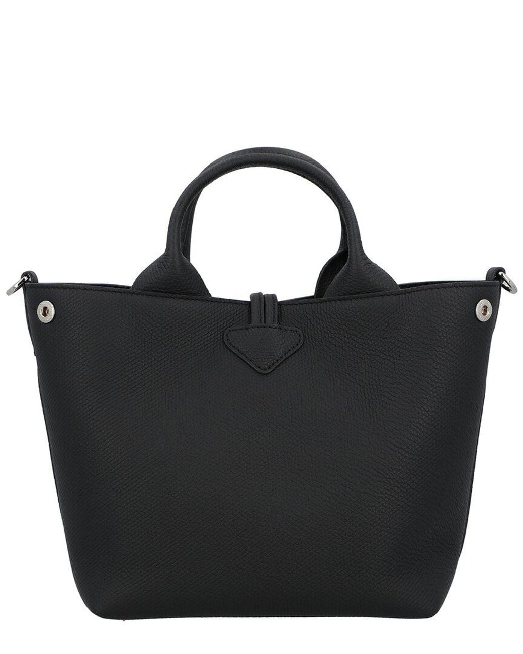 Longchamp Black Le Roseau Small Handbag
