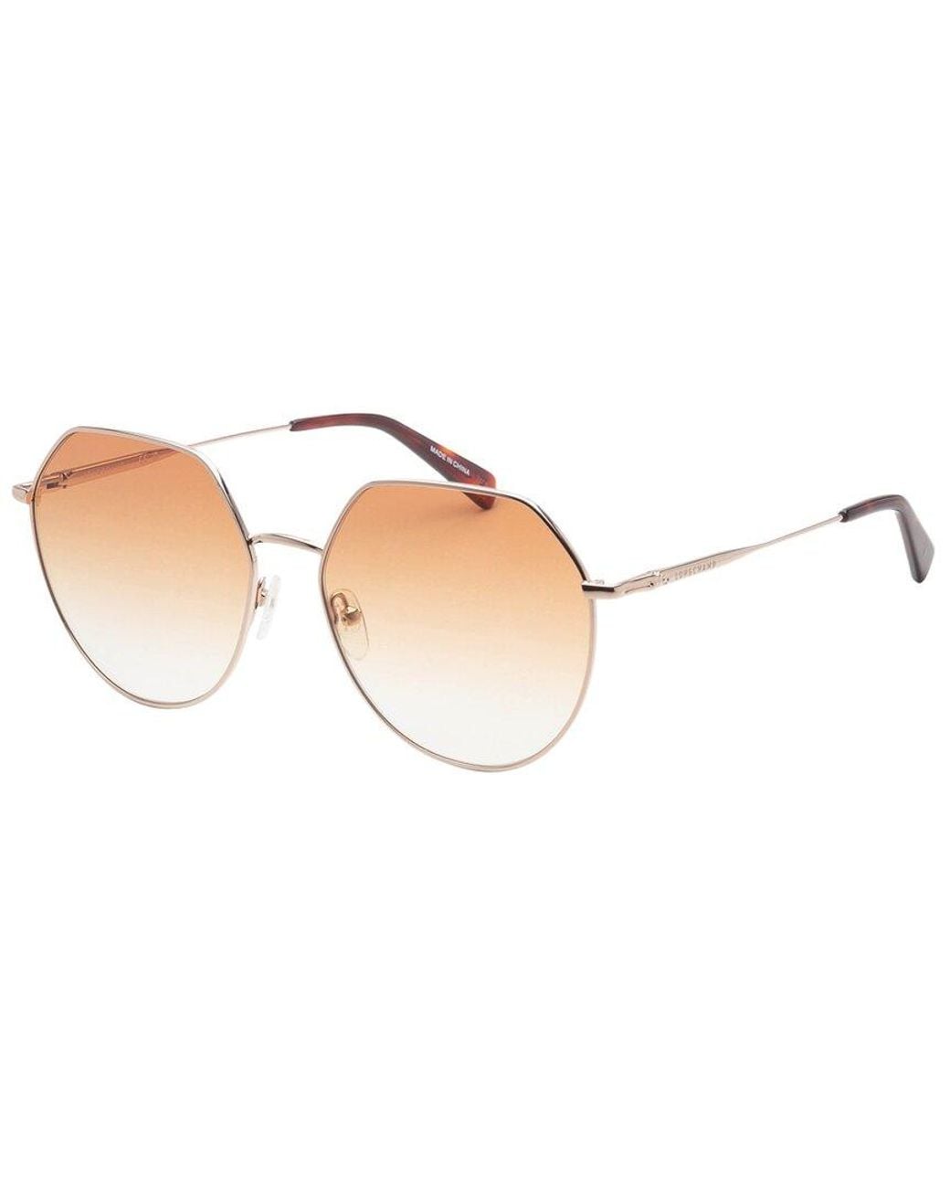 Longchamp White Lo154S 60Mm Sunglasses