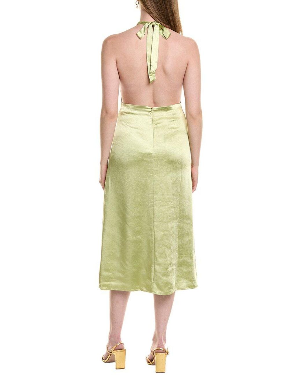 JLuxe Green Halter Midi Dress