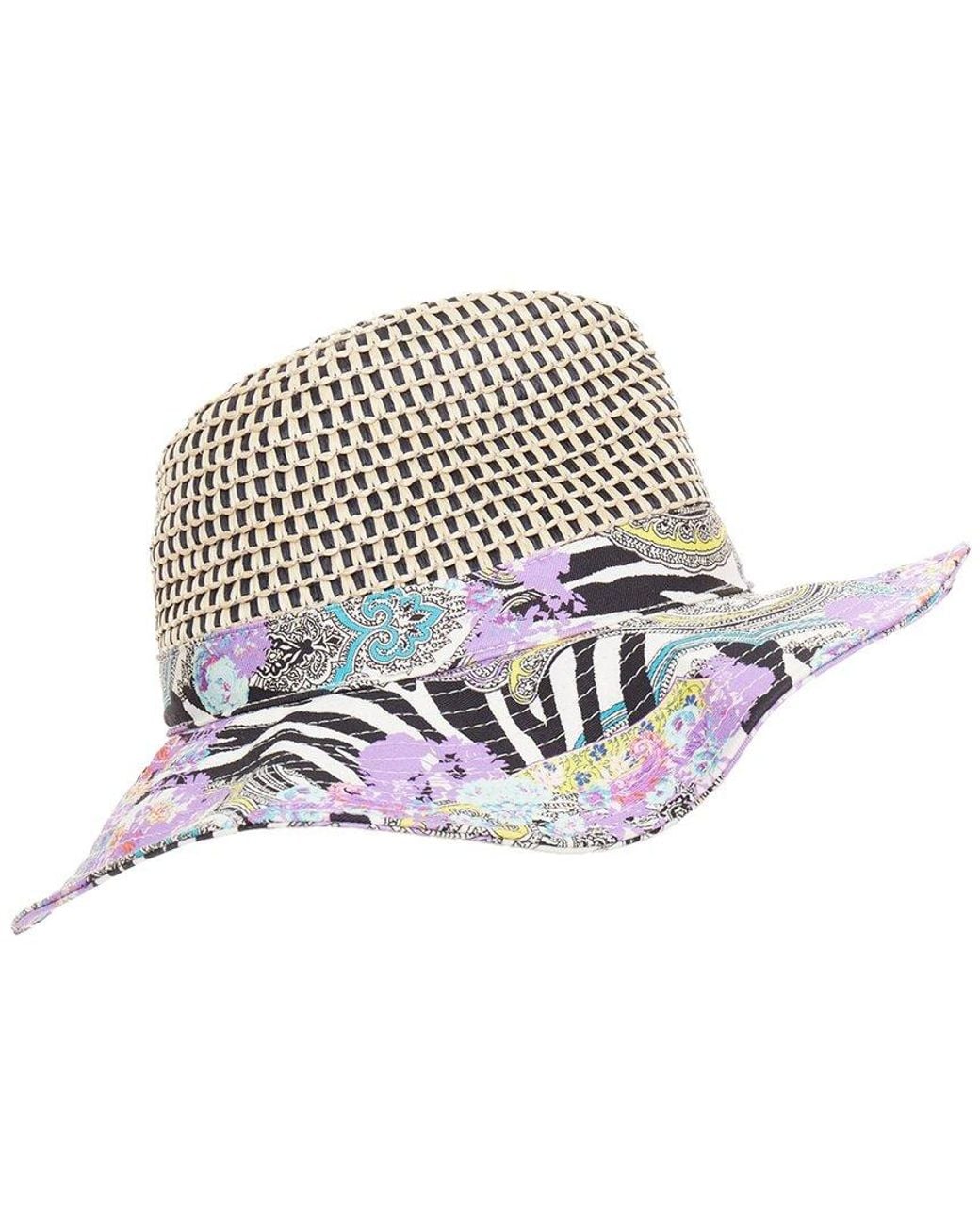 Etro White Paisley Floppy Hat (Authentic Pre-Loved)