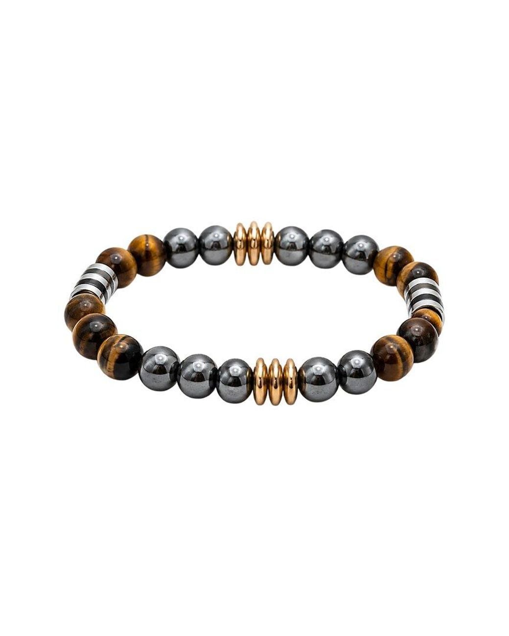 jean claude White Stainless Steel Bracelet for men
