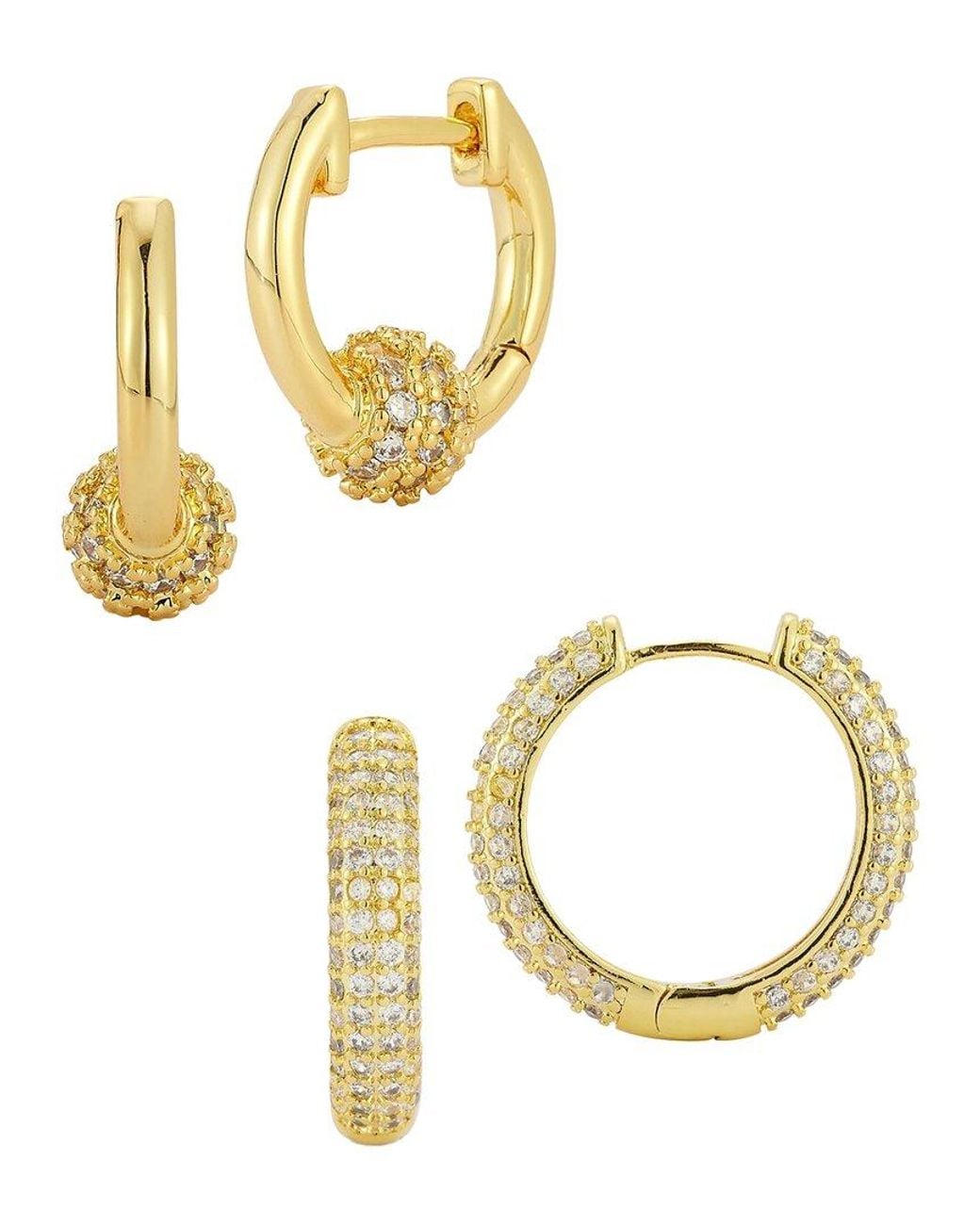 Glaze Jewelry Metallic Plated Cz Earrings