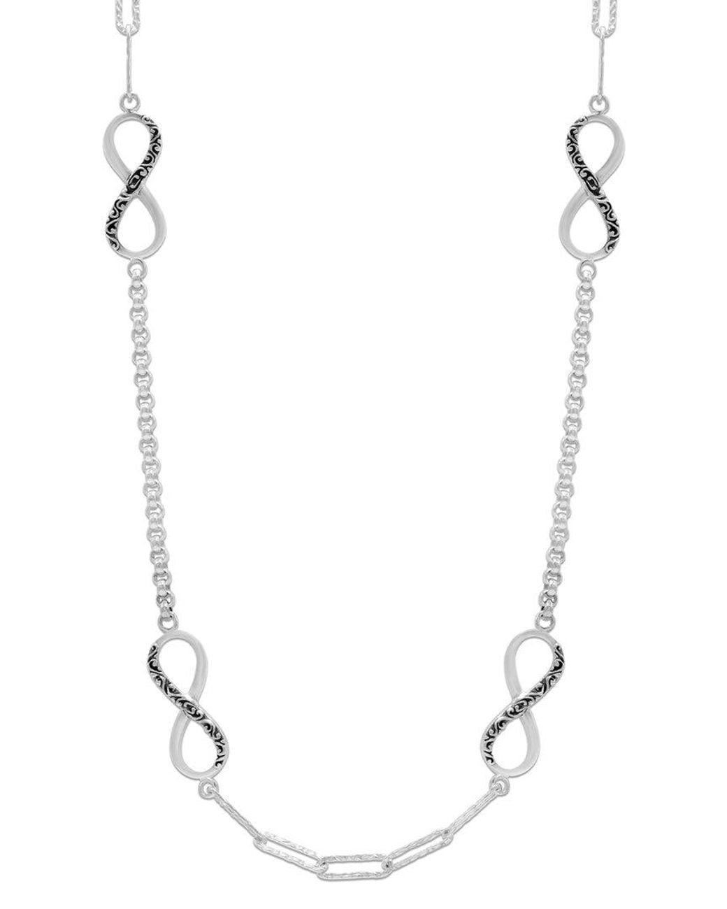 Samuel B. White Silver Infinity Necklace