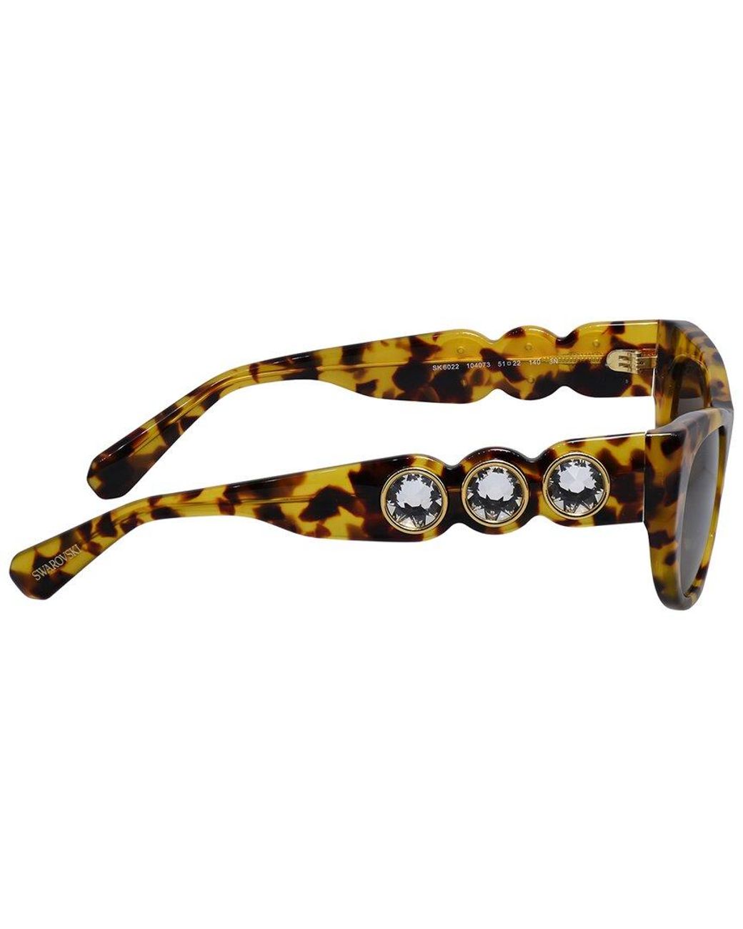 Swarovski Brown Sk6022 51Mm Sunglasses