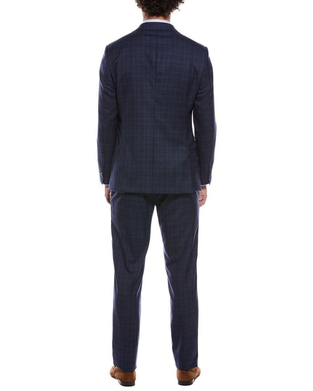English Laundry Blue 2Pc Wool-Blend Suit for men