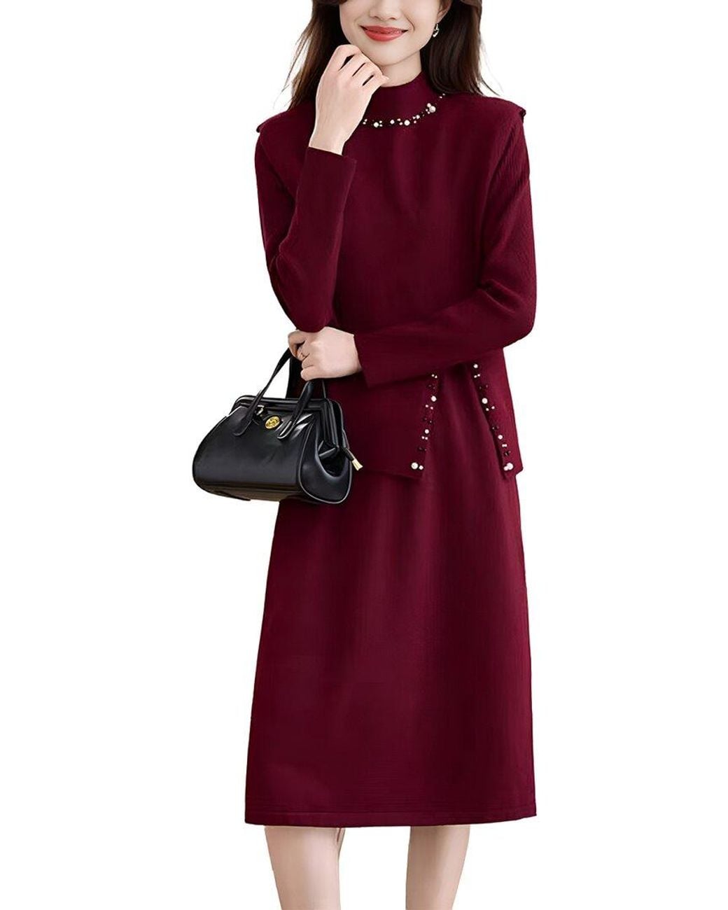 Tedora Purple 2Pc Vest & Dress Set